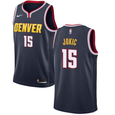 Nike Denver Nuggets #15 Nikola Jokic Navy Youth NBA Swingman Icon Edition Jersey